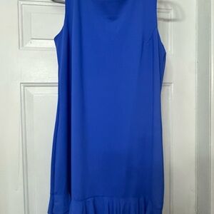 Elegant Blue Sleeveless Dress